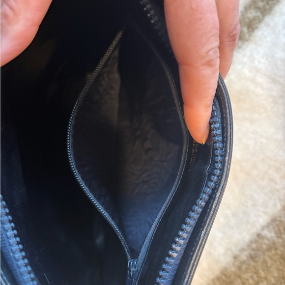 Celine Vntg. Navy and White Patterned Shoulder Bag - Picture 11 of 12